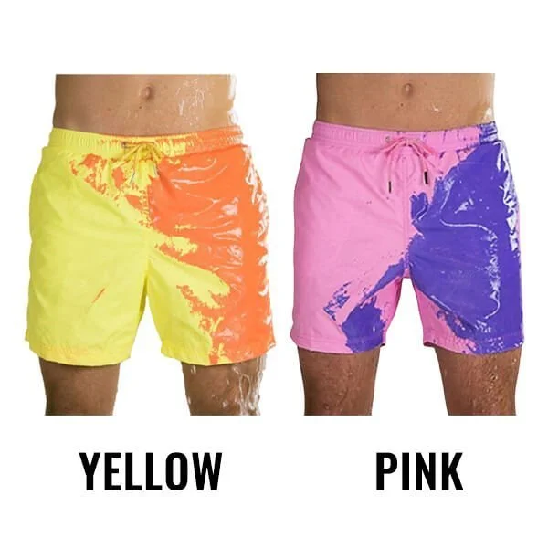 chubbies color changing swim trunks pink