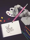 3D Human Hand Model with Movable Finger Joints