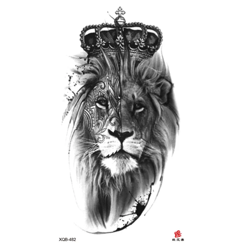 Sdrawing Full-arm Waterproof Tattoo Sticker Symbol Totem Animal Skeleton Small Arm Tattoo Sticker