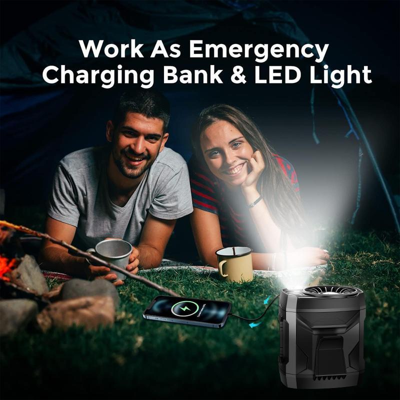 Product Introduction of Portable Waist Fan, Cool Clip, Neck, 27 hours long battery life, Detachable 4-speed 360° rotating LED night light (with 2 modes), USB rechargeable handheld fan for travel/car seat/bedroom use,Multifunction Electric Gifts for Mother's Day 9