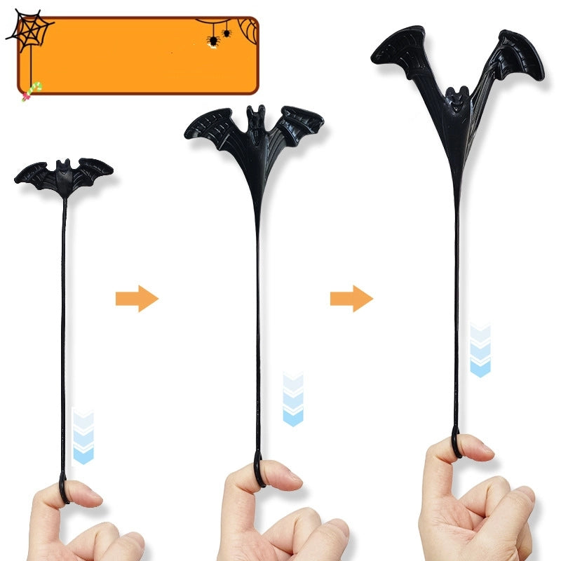 New Soft Toy Elastic Death Bat Halloween Creative Trick Climbing Wall Decompression Sticky Toy