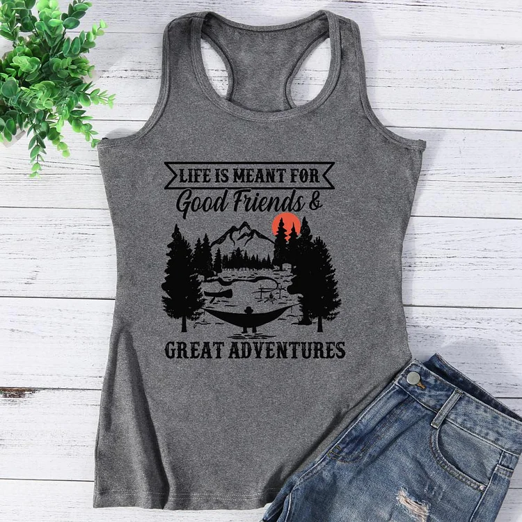 Camper Life Was Meant For Good Friends And Great Adventure Vest Top-Annaletters