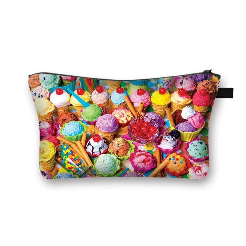 Polyester Cosmetic Bag - Colorful Cake