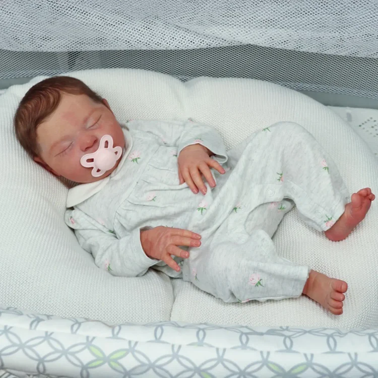 20" Lifelike Reborn Brown Hair Girl Baby Doll Named Nasion, Gifts For Kids：Realistic Reborn Baby Dolls By Rsgdolls®