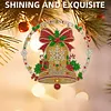 Christmas Diamond Painting Ornament Bell Wreath Hanging Decor 9.45x9.45in