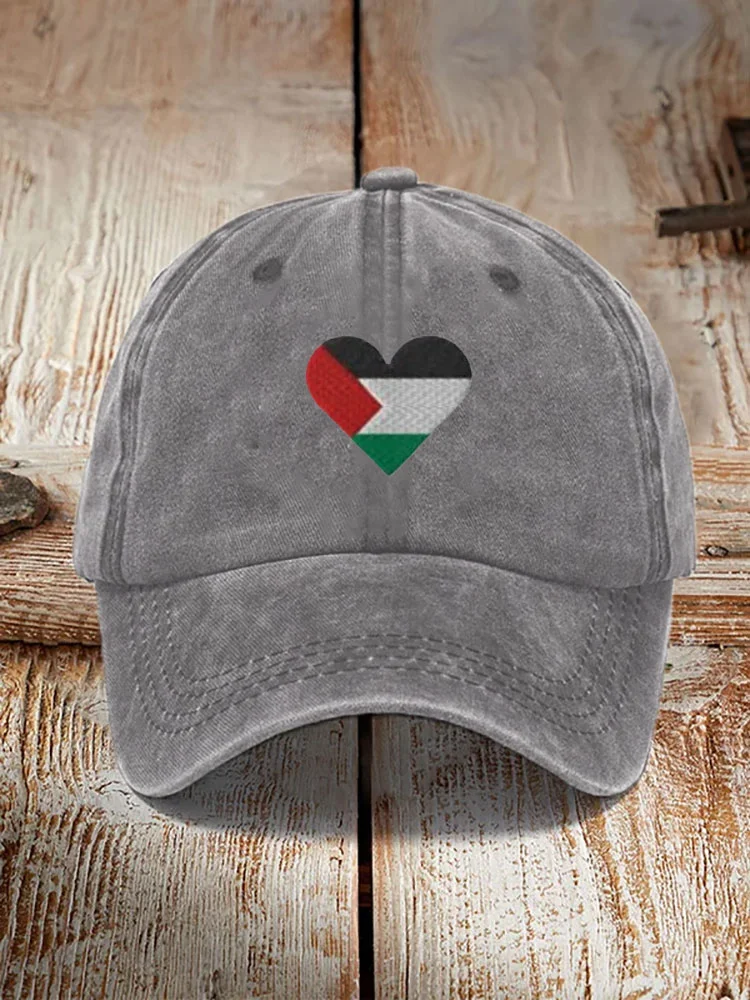 Unisex Vintage Free Palestine Print Hat