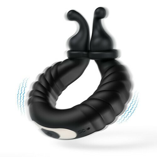 Buddy-Separable Rabbit Rocker 11 Vibrating Cock Ring for Couple Play