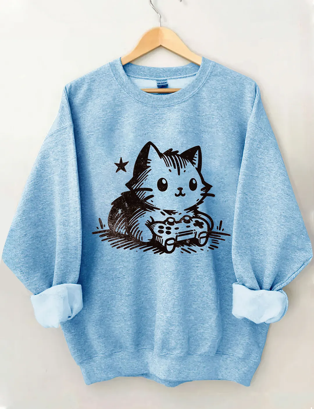 Funny Gamer Cat Sweatshirt