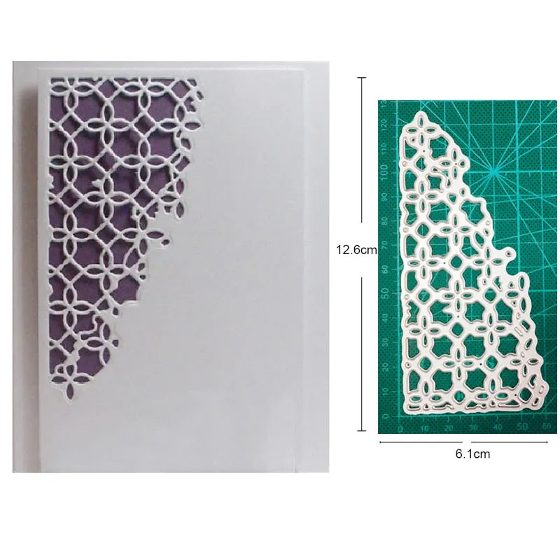 Craft Dies Metal Cutting Dies Cut Die Lace Corner Border Frame Decoration Scrapbook Dies Knife Mould Blade Punch Stencils Dies