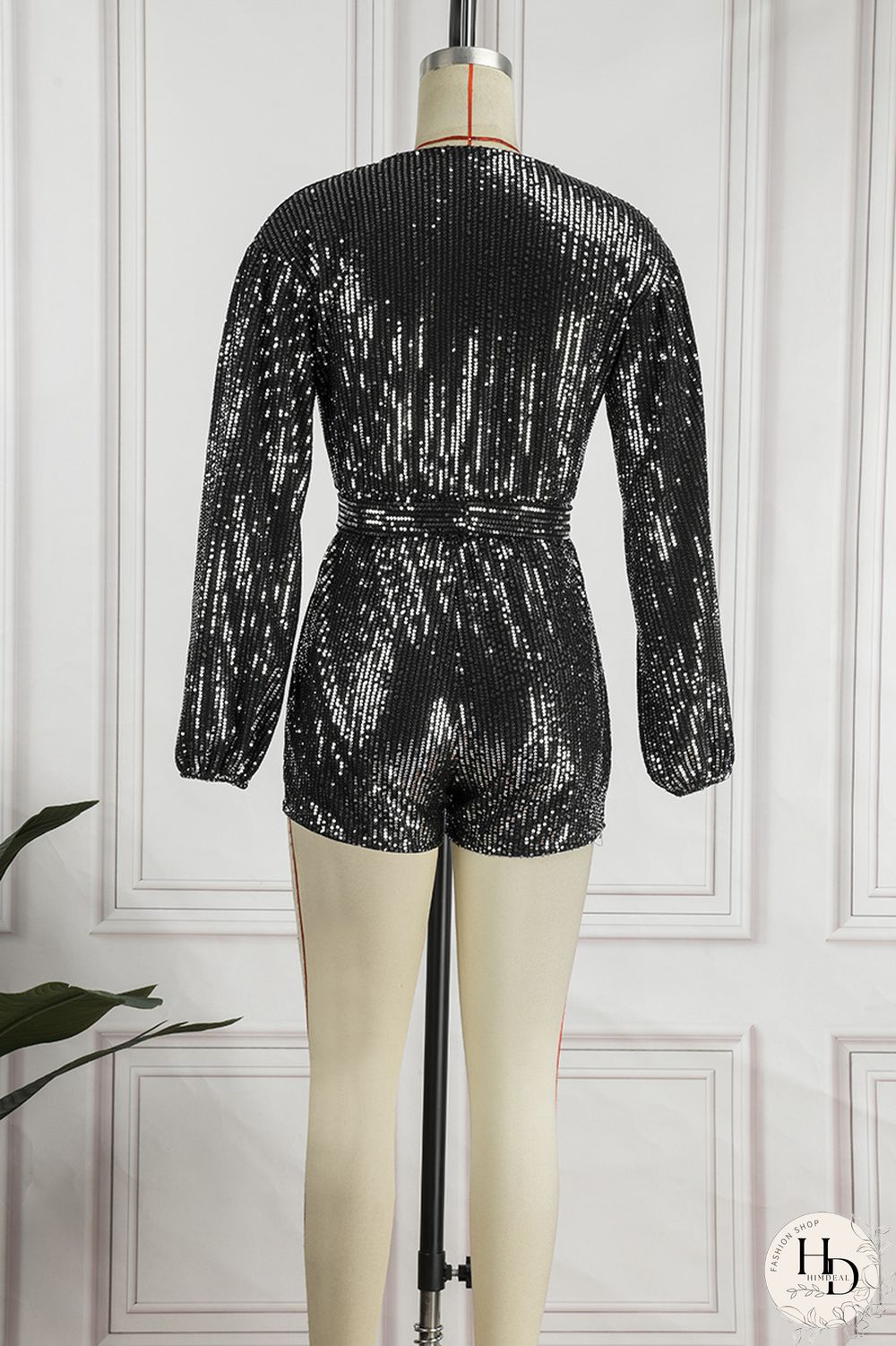 Silver White Casual Patchwork Sequins Frenulum V Neck Regular Romper