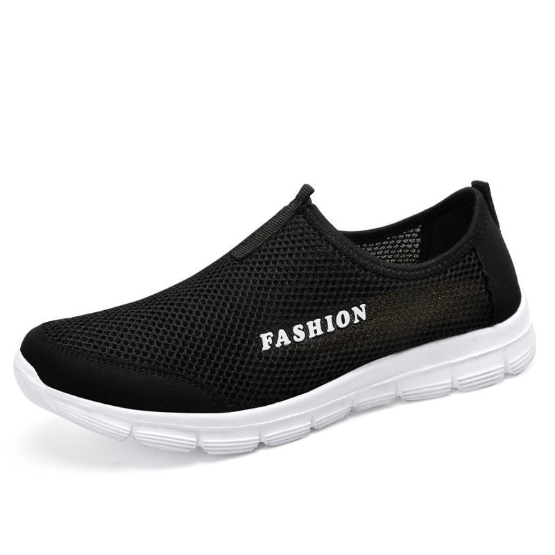 Fashion Summer Shoes Men Casual Air mesh shoes Big size 46 47 Lightweight Breathable Slip-on Flats Male Sneakers chaussure homme