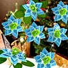 8Pcs 3D Blue Artificial Flowers DIY Desktop Diamond Art Kit