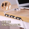 Auto-adh&eacute;sif Fil/C&acirc;ble Clips en Plastique