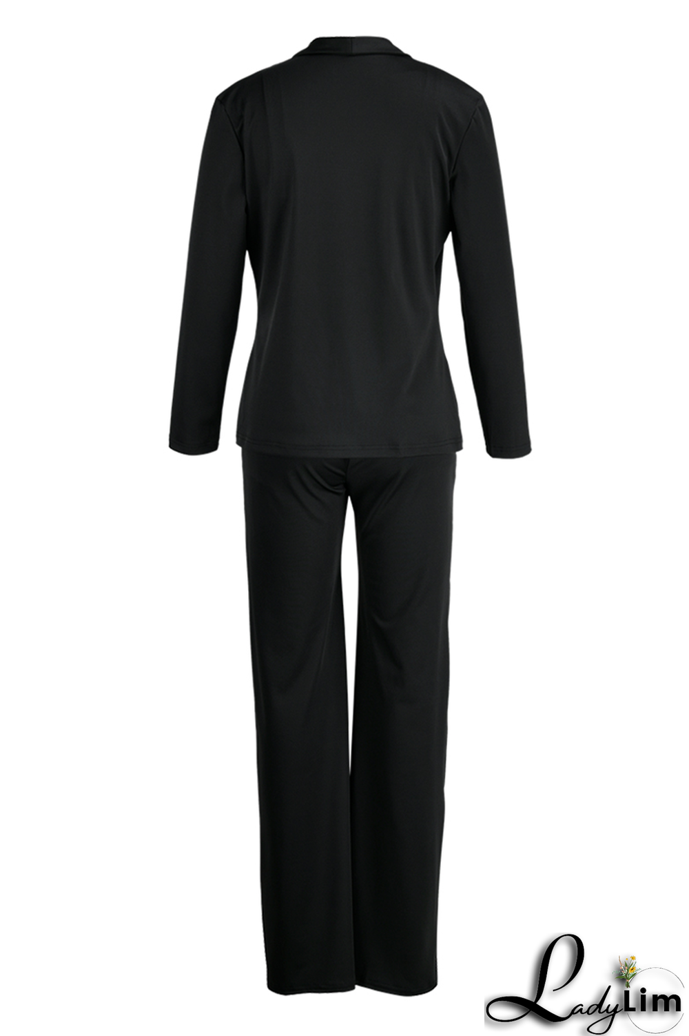 Yellow Casual Solid Patchwork Turndown Collar Long Sleeve Three Pieces