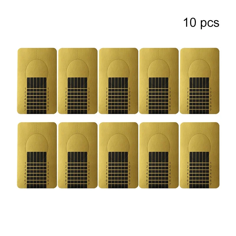 1 Box Quick Building Nail Mold Tips Nail Dual Forms Finger Extension Nail Art UV Extend Gel  Nail Extension Tool-Nail Inspo