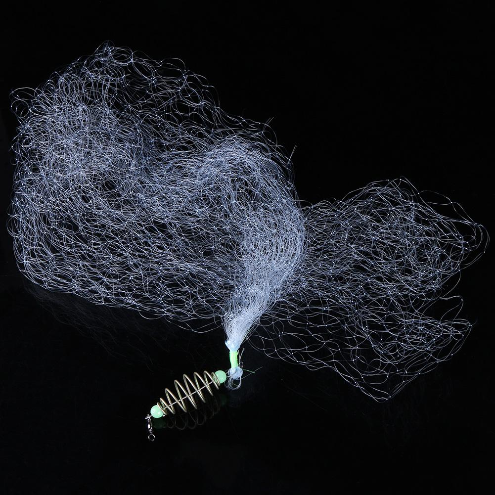 

Small Mesh Fishing Net w/ Night Luminous Beads Ball Ring Bearing Connector, 11, 501 Original