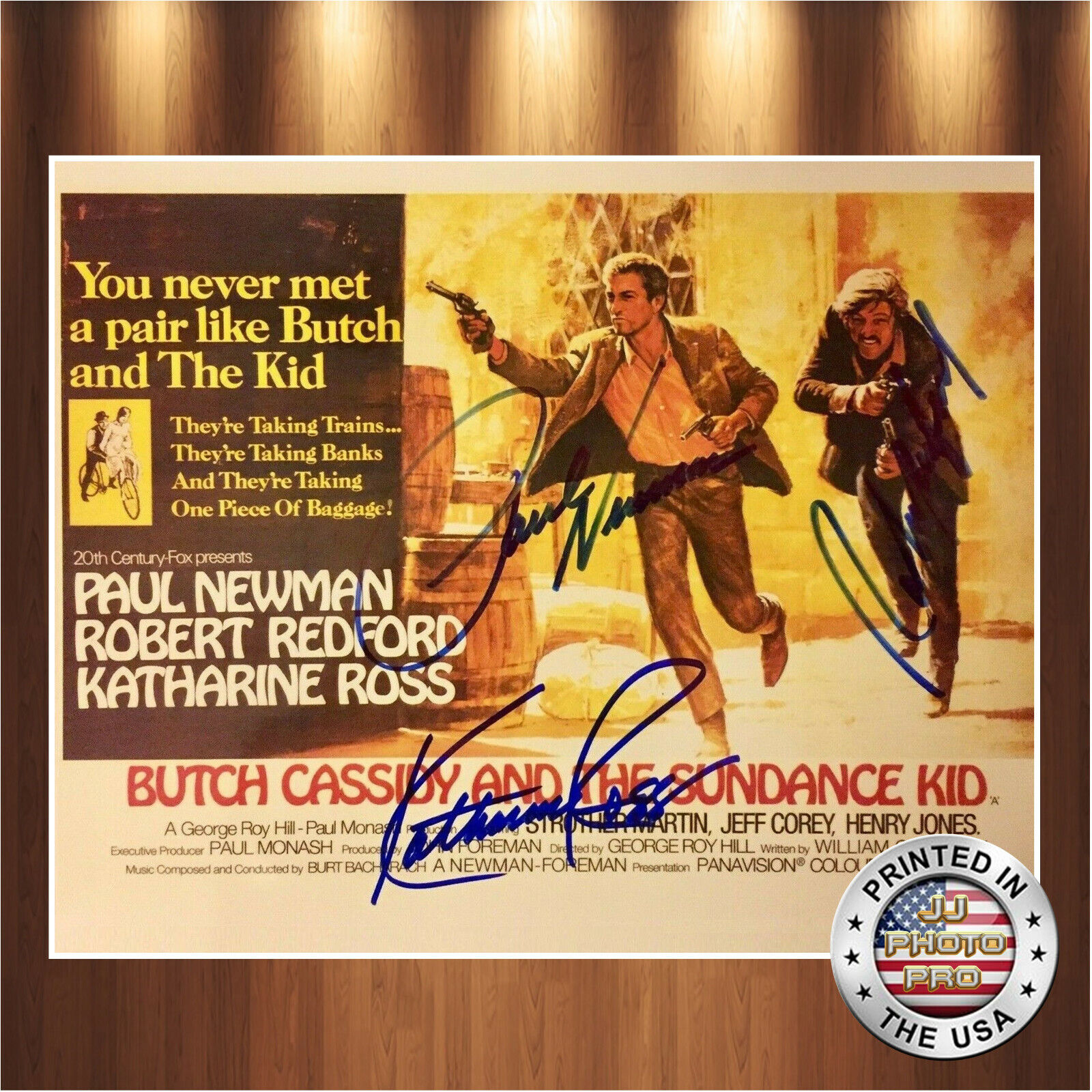 Butch Cassidy and The Sundance Kid Autographed Signed 8x10 Photo Poster painting REPRINT