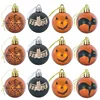 12PCS Halloween Orange Black Purple 6CM Hanging Balls Festival Decors