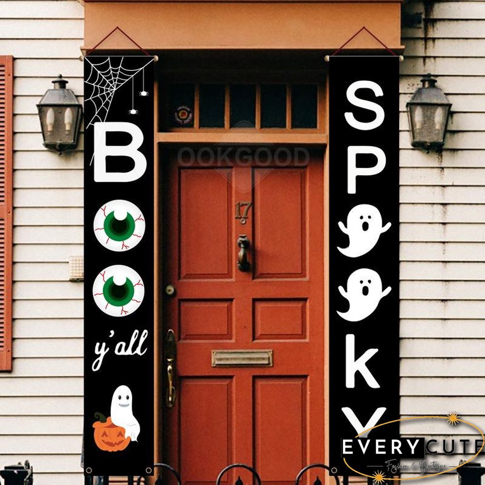 Halloween Themed Porch Flag For Outdoor Decoration