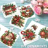 6PCS DIY Diamond Art Greeting Cards Xmas Atmosphere Congratulations Cards & Gift