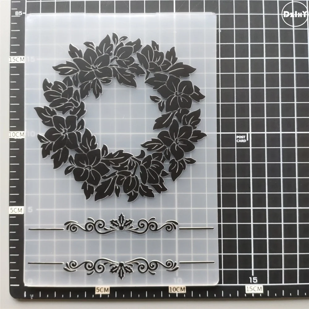 Nigikala Styles) 2023 NEW Lace Embossing Folders for Scrapbooking Paper Album Cards Making Supplies 3D Plastic Cutting Dies Crafts