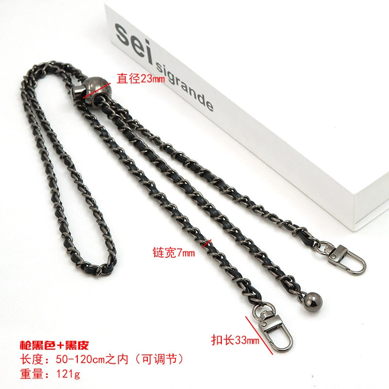 5 Pieces Alloy Solid Color Bag Chain Bag Straps