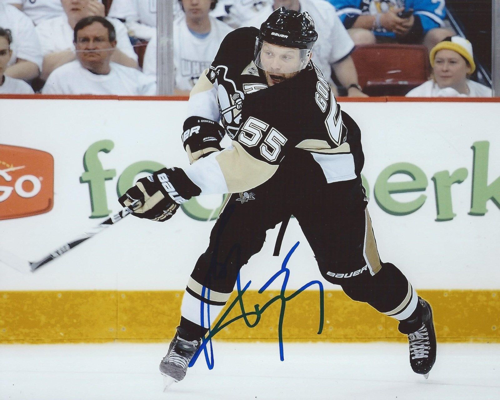 Sergei Gonchar Signed 8x10 Photo Poster painting Pittsburgh Penguins Autographed COA B