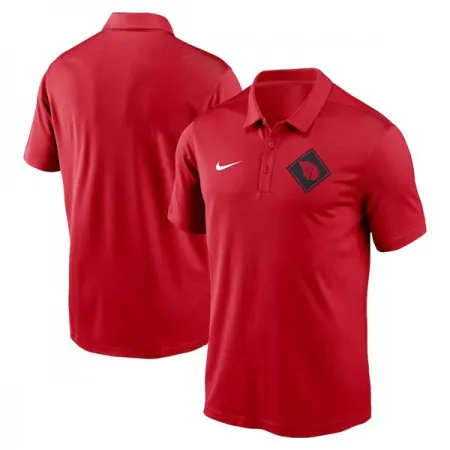 Men's Cleveland Guardians Red Team Logo Polo T-Shirt TXP3