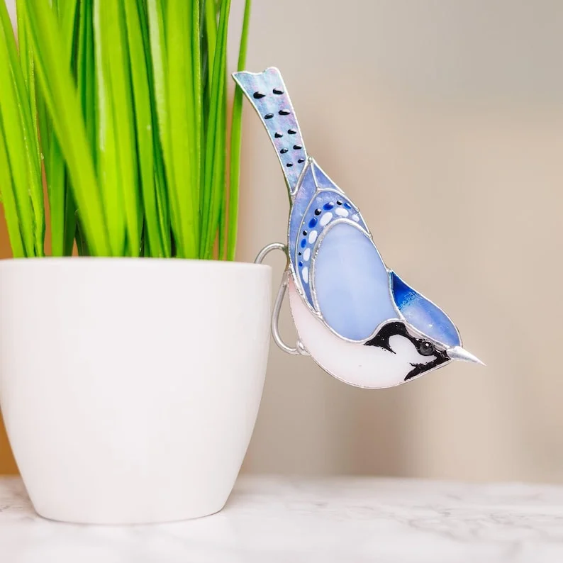 Stained Glass Bird Suncatcher 