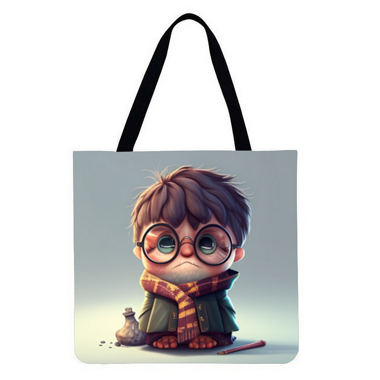 Harry- Linen Tote Bag