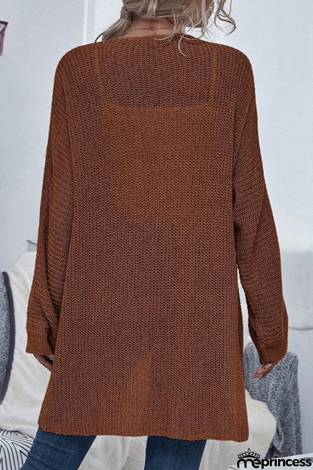 Open Front Longline Cardigan