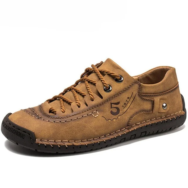 New Men's Casual Shoes Breathable Leather Shoes Men's Classic Men Handmade Men Footwear Big Size Mocassin 38-48