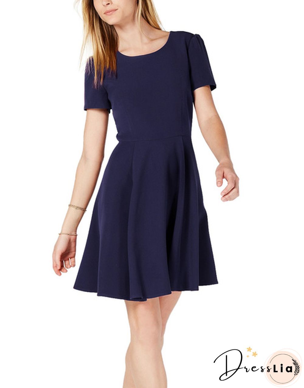 Maison Jules | Heart Cut out Dress | Blue