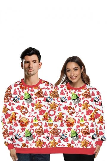 Gingerbread Christmas Couple Sweatshirt-elleschic