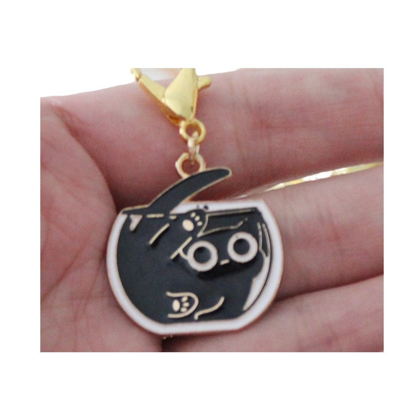 1 Set 35MM Alloy Cat Pendant Lobster Clasp Jewelry Accessories