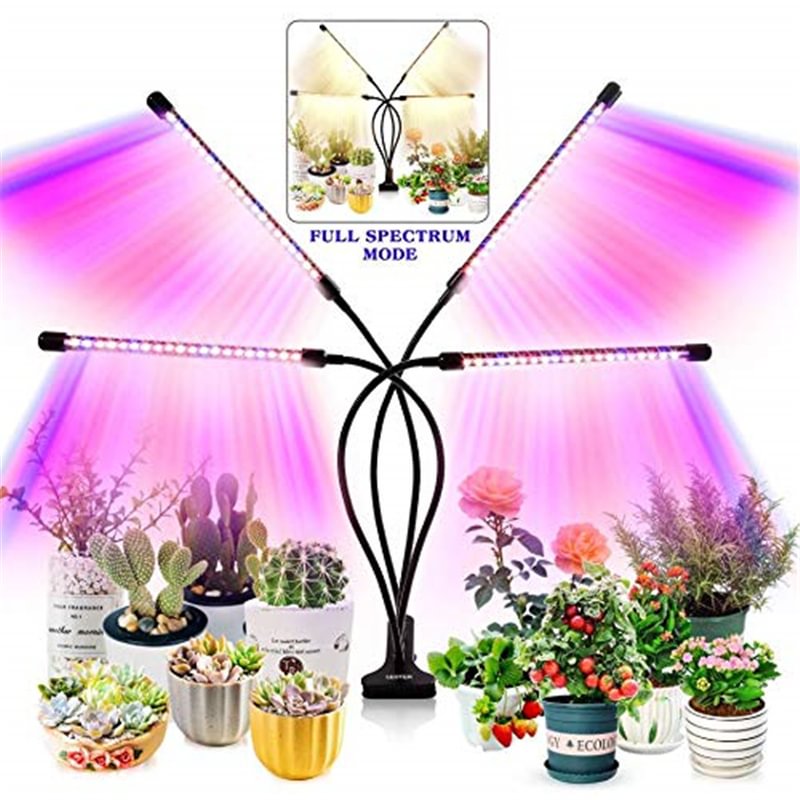 Grow Light for Indoor Plants 80 LED Lamps , Adjustable Gooseneck，3 Switch Modes、、sdecorshop
