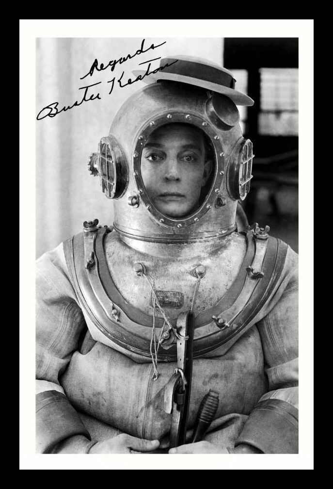 Buster Keaton - The Navigator Autograph Signed & Framed Photo Poster painting