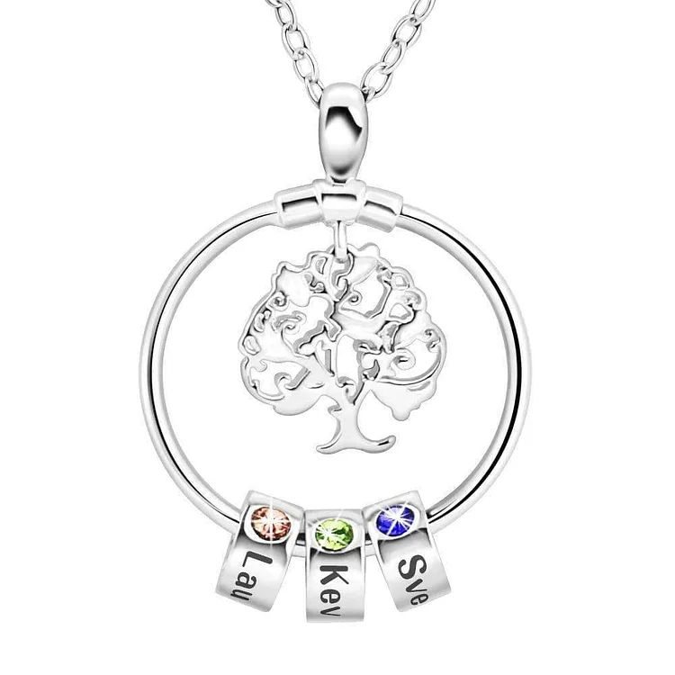 For MOM - This Necklace Represents Our Family Tree Customizable Necklace