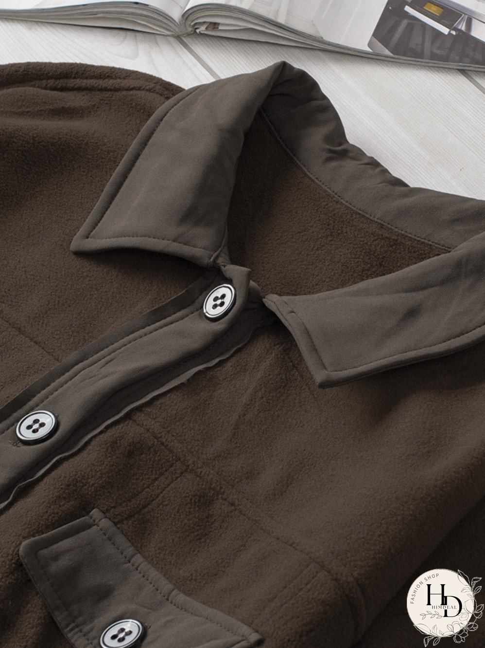 Winter Brown Fleece Shirt