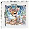 5D DIY Partial Special Shaped Drill Diamond Painting Elk With Frame Kit Home Art19.2x19.2cm