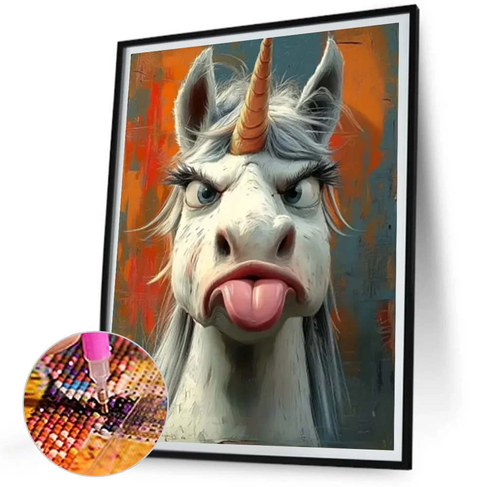 Diamond Painting - Full Square Drill - Unicorn(Canvas|35*45cm)