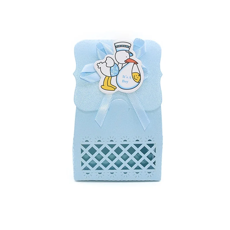 12Pcs Cute Baby Shower Gift Box Candy Box Boy Girl Baby Shower Favors Bag Kids Birthday Party Gender Reveal Party Supplies