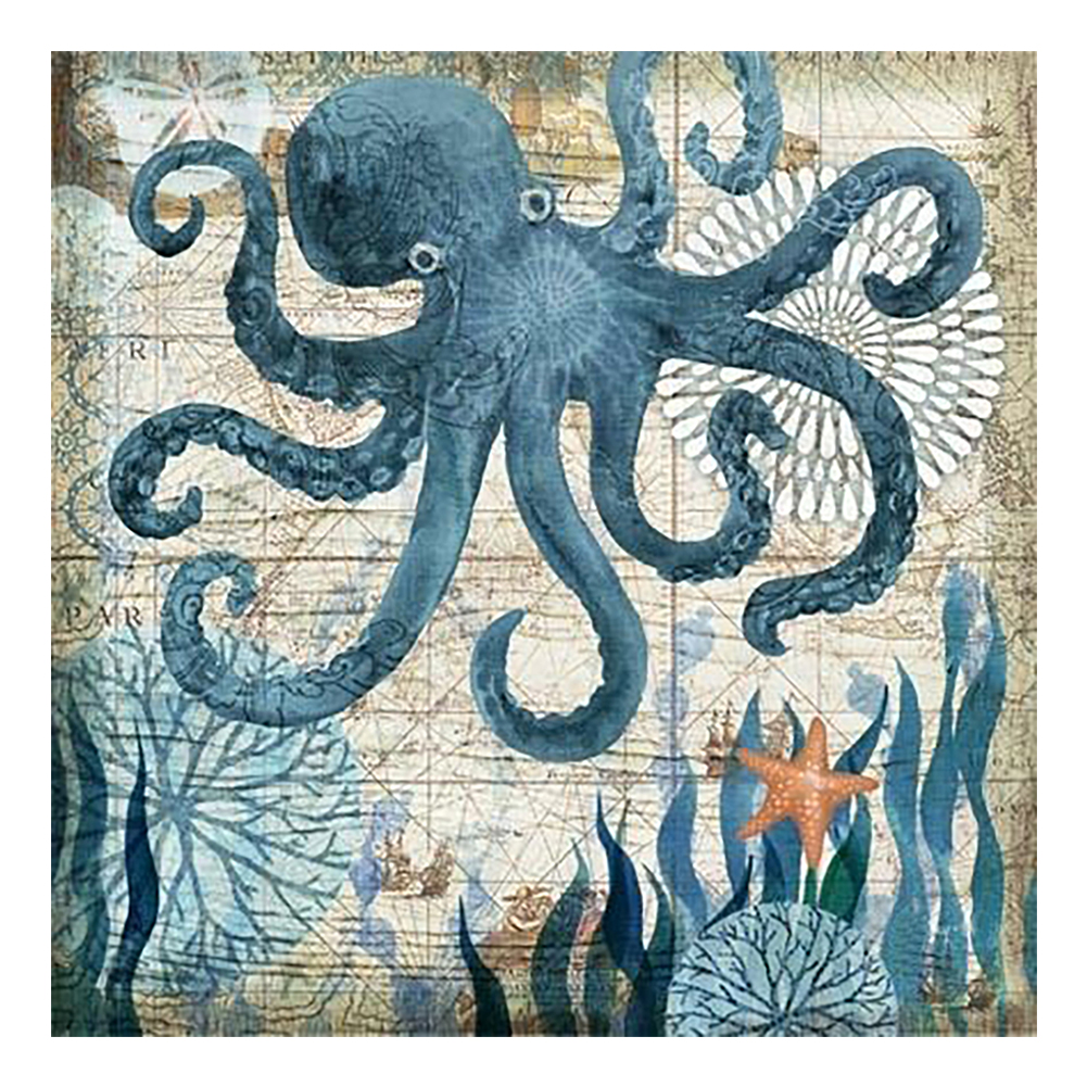 

Octopus - Round Drill Diamond Painting - 30*30CM, 501 Original