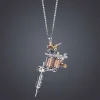 3D Tattoo Machine Model Necklace Original Design Hip-Hop Street Men's Personality Retro Pendant Jewelry