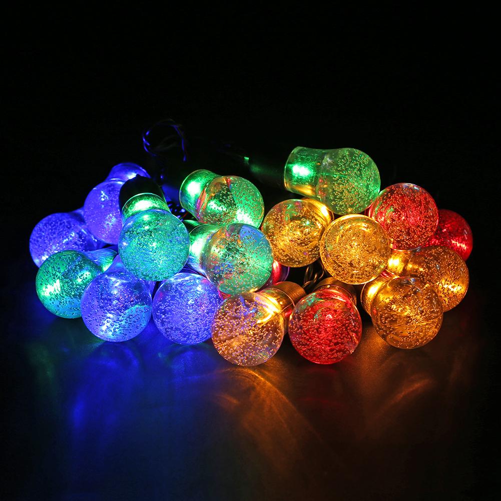 

5m 20LED Solar Fairy Bubble Ball-Curtain String Night Light, 501 Original