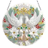2D Flat DIY Christmas Dove Diamond Art Pendant Double-Sided Diamond Painting Set