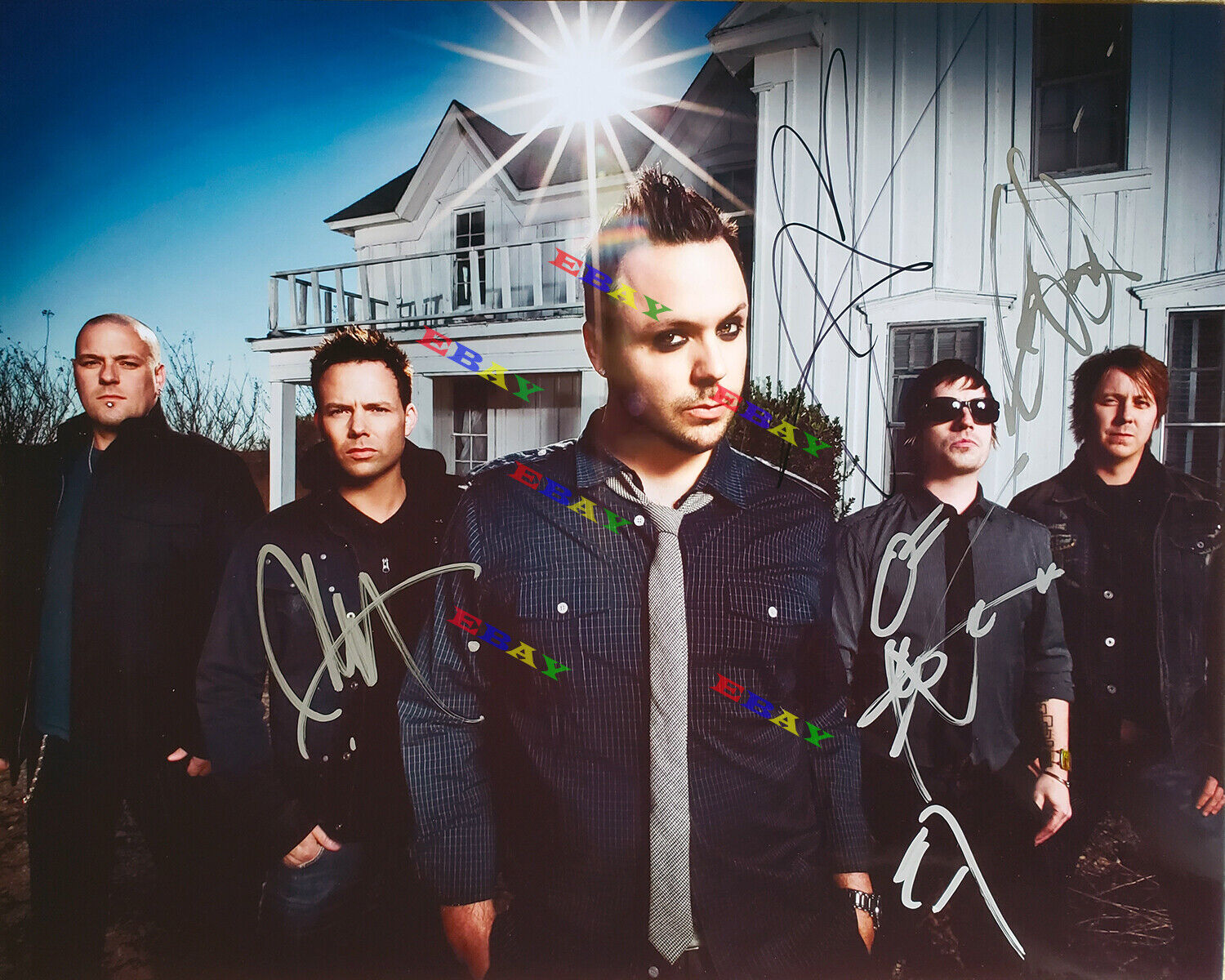 Blue October Band Autographed signed 8x10 Photo Poster painting Reprint