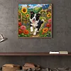 Diamond Painting -5D Full Round Drill Border Collie Puppy(40x40cm)