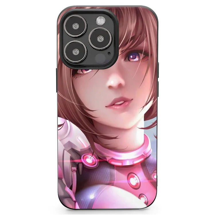 Brown Hair Ochaco Uraraka Purple Eyes Anime My Hero Academia Phone Case Mobile Phone Shell IPhone 13 and iPhone14 Pro Max and IPhone 15 Plus Case - Heather Prints Shirts