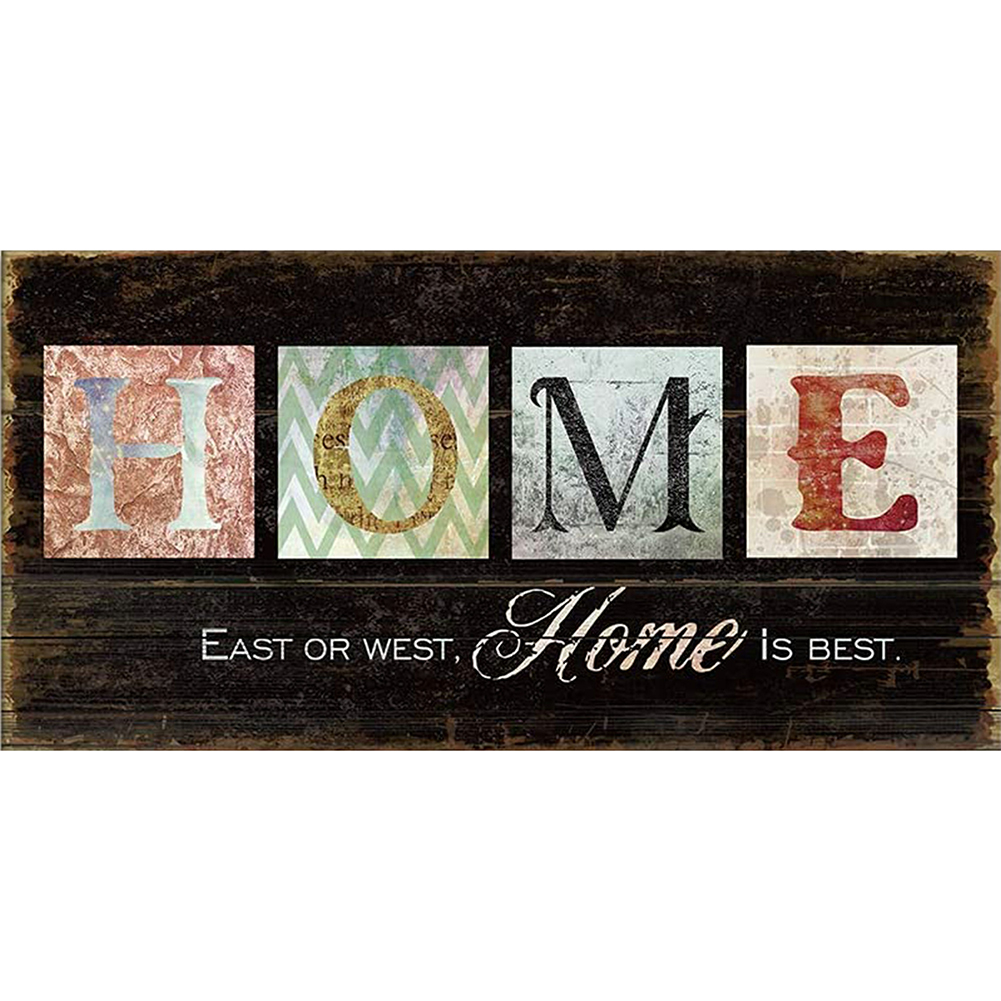 

Home Letter - Round Drill Diamond Painting - 80*40CM (Big Size), 501 Original